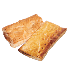 Saucijzenbroodje of vegan saucijzenbroodje